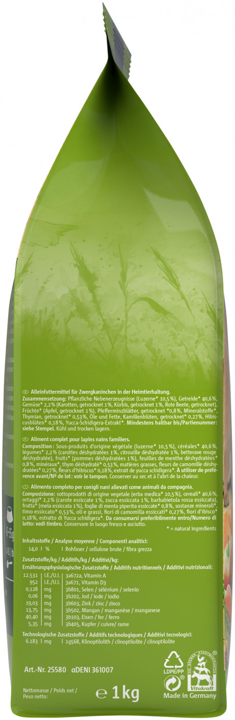 VITAKRAFT Menu Vital - krmivo pro králíka - 3kg - Fotogalerie 5