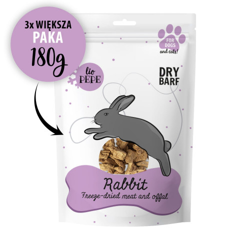 PAKA ZWIERZAKA Lio Pepe Rabbit XL - pamlsek pro psa - 180g - Fotogalerie 2