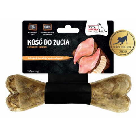 SYTA MICHA For picky dogs Rabbit with banana - žvýkačka pro psy - 13,5 cm - Fotogalerie 1