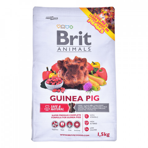 BRIT Animals Guinea Pig Complete - suché krmivo pro morčata - 1,5 kg - Fotogalerie 3