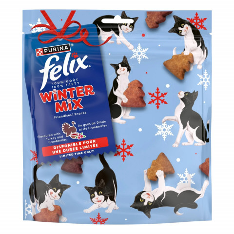 PURINA Felix Winter Mix Turkey&Cranberries - pamlsek pro kočky - 200g - Fotogalerie 1