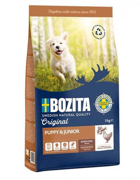 BOZITA Original Puppy & Junior Chicken - suché krmivo pro psy - 3kg - Fotogalerie 1