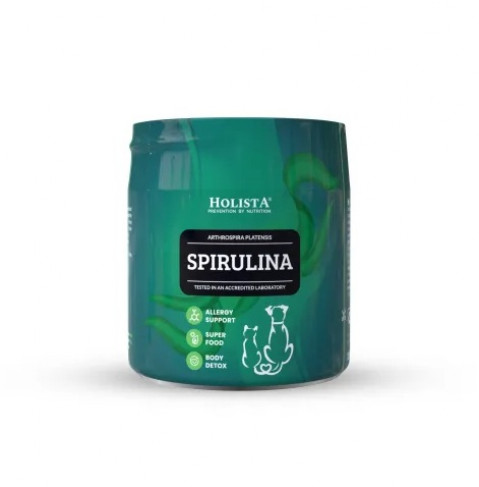 HOLISTA Spirulina - doplňky stravy pro psy a kočky - 100g - Fotogalerie 1
