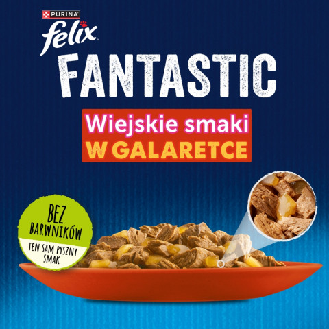 PURINA Felix Fantastic: venkovské chutě - krmivo pro kočky - 120x85g - Fotogalerie 8