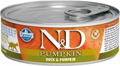FARMINA N&D Pumpkin Duck & Pumpkin - vlhké krmivo pro kočky - 6x70 g - Fotogalerie 3