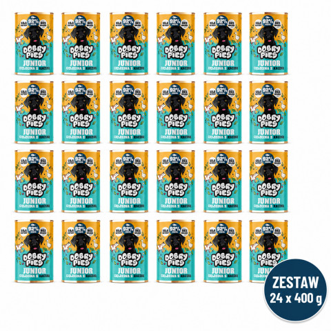 DOBRÝ PES Junior Telecí s kachnou – mokré krmivo pro psy – 24x400g - Fotogalerie 1