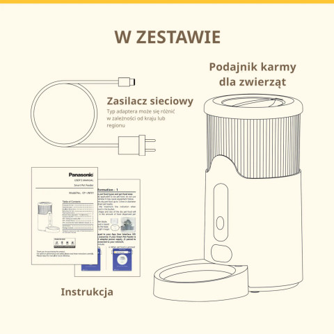 Panasonic CP-JNF01CW krmítko/napáječka pro psy/kočky Plast, Nerezová ocel Bílá Univerzální Automatický podavač krmiva pro zvířata - Fotogalerie 4