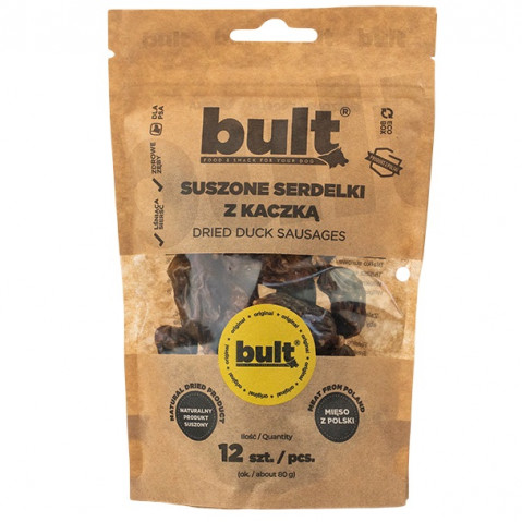 BULT Sušené párečky MIX 4 příchutí – pamlsek pro psy – 12x80g - Fotogalerie 8