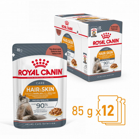 ROYAL CANIN Hair & Skin Care - mokré krmivo pro kočky - 12x85g - Fotogalerie 1
