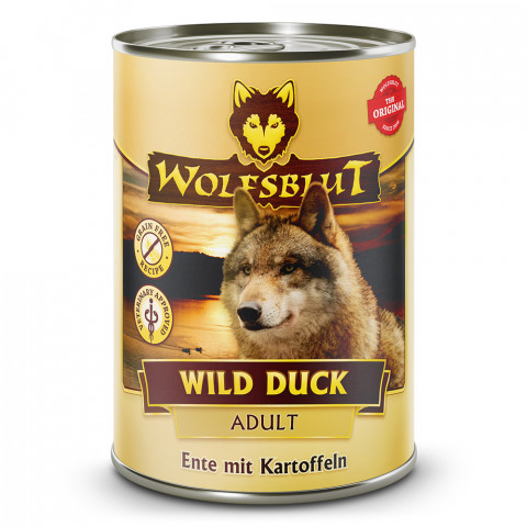 WOLFSBLUT Wild Duck Duck with potatoes - vlhké krmivo pro psy - 395g - Fotogalerie 1