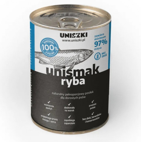 UNISZKI UNIsmak Fish - vlhké krmivo pro psy - 410g - Fotogalerie 1