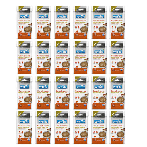 FARMINA Vet Life Cat Convalescence Creamy treat with Chicken & Tuna box – pamlsek pro kočku – 24x(4x15g) - Fotogalerie 1