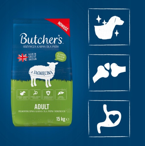 BUTCHER'S Original Lamb - suché krmivo pro psy - 15kg - Fotogalerie 4