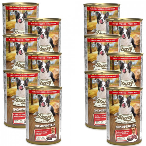 STUZZY Monoprotein Hovězí – mokré krmivo pro psy – 12x400g - Fotogalerie 1