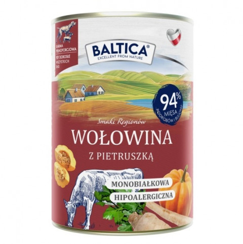 BALTICA Smaki regionów Beef with parsley - vlhké krmivo pro psy - 400g - Fotogalerie 1