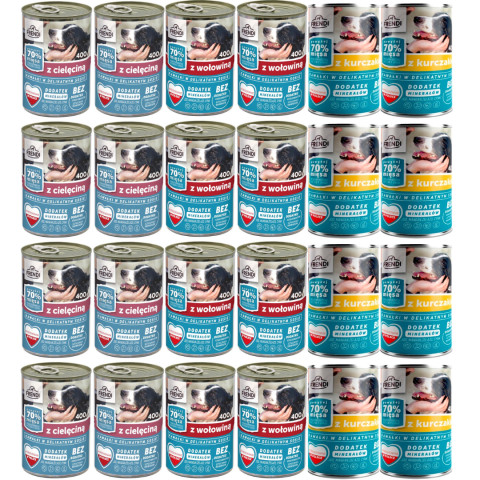 FRENDI kousky v jemné omáčce MIX příchutí - mokré krmivo pro psy - 24x400g - Fotogalerie 1