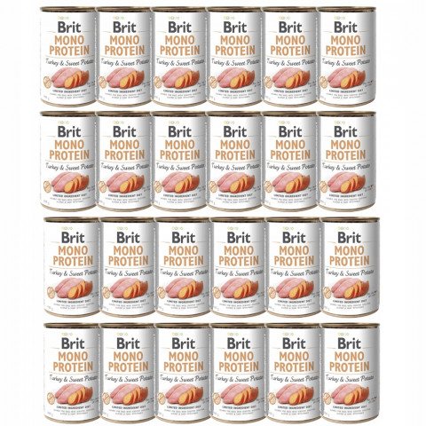 BRIT Mono Protein Turkey & Sweet potato - vlhké krmivo pro psy - 24x400g - Fotogalerie 1