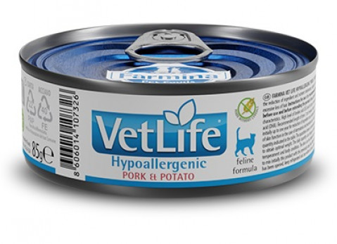 FARMINA Vet Life Hypoallergenic Pork & Potato - mokré krmivo pro kočky - 85 g - Fotogalerie 1