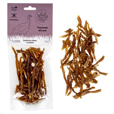 ZOYA Turkey meat - pamlsek pro psa - 80g - Fotogalerie 2