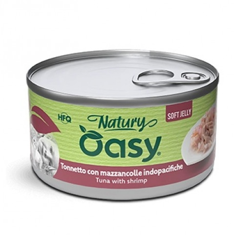 OASY Natury Soft Jelly Tuna with shrimp - mokré krmivo pro kočky - 150g - Fotogalerie 1