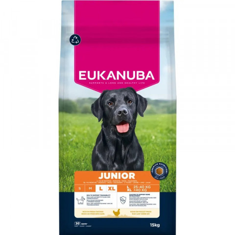 EUKANUBA Premium Nutrition Junior Large & Giant Breed Chicken - suché krmivo pro psy - 15kg - Fotogalerie 1