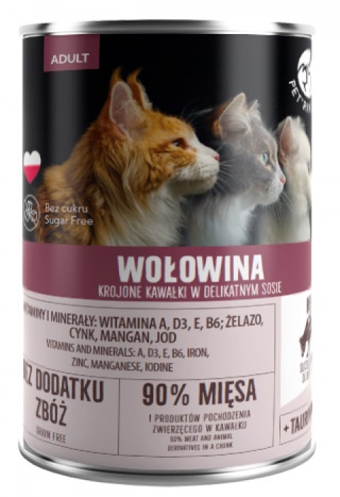 PET REPUBLIC Adult Beef - mokré krmivo pro kočky - 400g - Fotogalerie 1