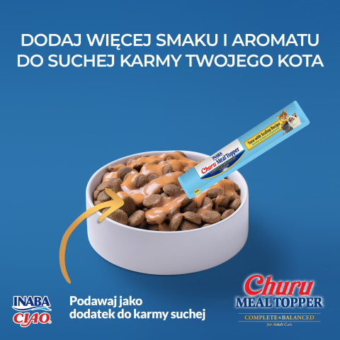 INABA Churu Meal Topper Tuna with scallop - pamlsek pro kočky - 4 x 14g - Fotogalerie 6