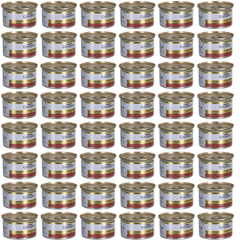 GOURMET GOLD pěna s hovězím - mokré krmivo pro kočky - 48x85g - Fotogalerie 1