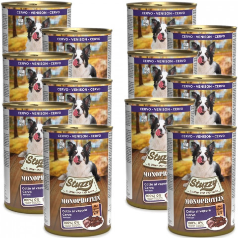 STUZZY Monoprotein Zvěřina – mokré krmivo pro psy – 12x400g - Fotogalerie 1