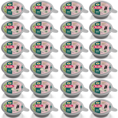 FOLK Kitten Jemné krůtí jídlo pro kotě – mokré krmivo pro kočky – 24x85g - Fotogalerie 1