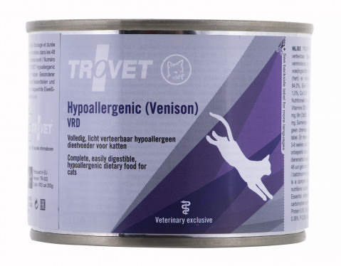 TROVET Hypoallergenic VRD s jelením masem - mokré krmivo pro kočky - 12x200 g - Fotogalerie 4