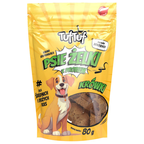 TUF TUF Dog Jelly - fudge MIX 3 příchutě - pamlsek pro psy - 12x80g - Fotogalerie 5