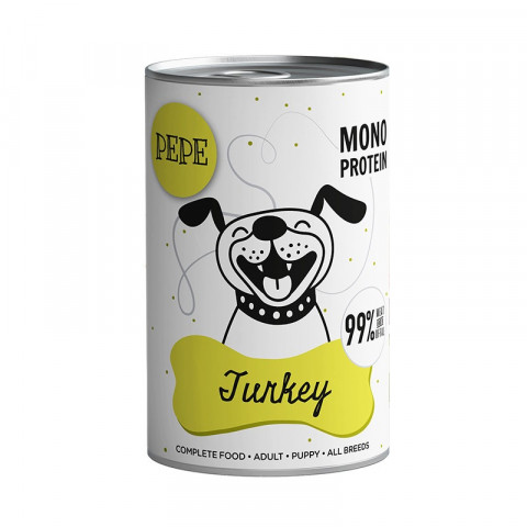 PAKA ZWIERZAKA PEPE Krůta mono - mokré krmivo pro psy - 400g - Fotogalerie 1