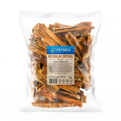 PETMEX Horse skin 15 cm - pamlsek pro psa - 1kg - Fotogalerie 1
