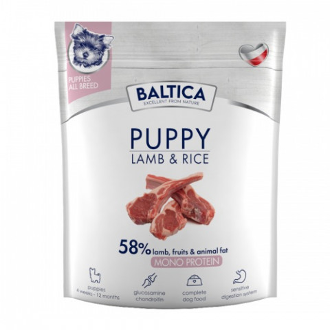 BALTICA Nutraceutic Puppy Monoprotein Lamb with rice - suché krmivo pro psy - 1kg - Fotogalerie 1