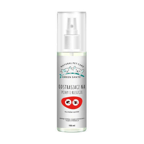 JM SANTE Green Sante - přírodní odpuzovač blech a klíšťat pro psa a kočku - 150 ml - Fotogalerie 1