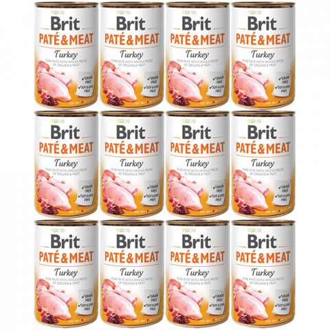 BRIT Paté & Meat Turkey - vlhké krmivo pro psy - 12x400g - Fotogalerie 1