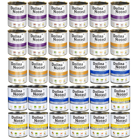 DOLINA NOTECI Premium MIX 4 PŘÍCHUTÍ - mokré krmivo pro psy - 30x800g - Fotogalerie 1