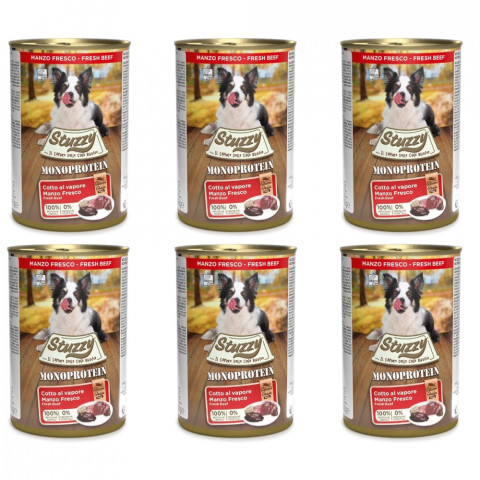 STUZZY Monoprotein Hovězí – mokré krmivo pro psy – 6x400g - Fotogalerie 1