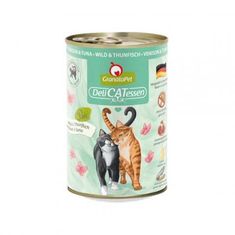 GRANATAPET DeliCATessen Venison and tuna - mokré krmivo pro kočky - 400g - Fotogalerie 1