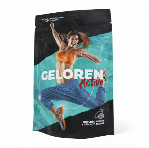 GELOREN Active Mango - želé bonbony pro lidi na klouby s kolagenem a vitamínem c - 410g - Fotogalerie 1
