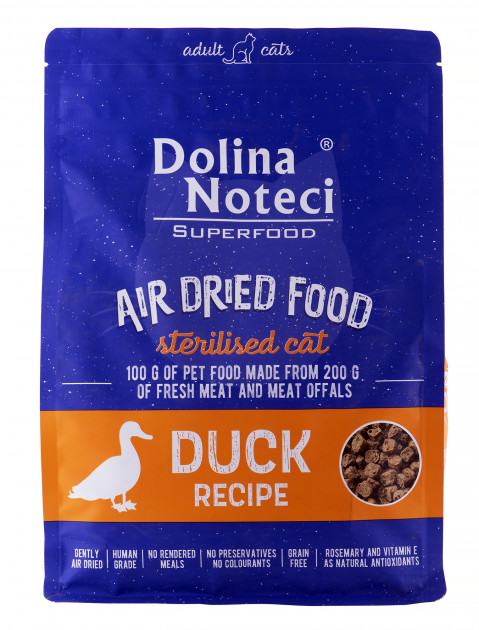 DOLINA NOTECI Superfood Sterilised Cat Kachna - sušené krmivo pro kočky - 1 kg - Fotogalerie 2