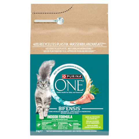 PURINA One Indoor Turkey - suché krmivo pro kočky - 3kg - Fotogalerie 1