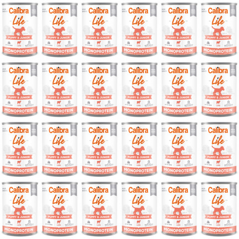 CALIBRA Dog Life Puppy&Junior Jehně & rýže - mokré krmivo pro psy - 24x400g - Fotogalerie 1
