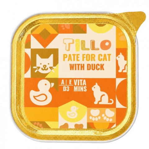 TILLO Pate Duck - mokré krmivo pro kočky - 100g - Fotogalerie 1
