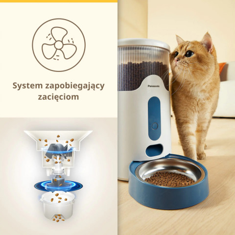 Panasonic CP-JNF01CW krmítko/napáječka pro psy/kočky Plast, Nerezová ocel Bílá Univerzální Automatický podavač krmiva pro zvířata - Fotogalerie 6