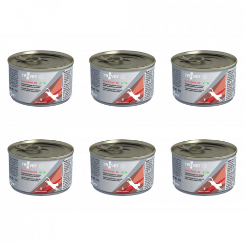TROVET Renal & Oxalate RID Jehněčí – mokré krmivo pro kočky – 6×100 g - Fotogalerie 1
