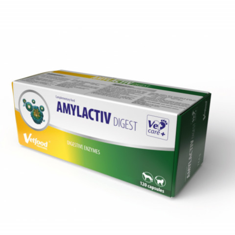 VETFOOD Amylactiv Digest - doplňky stravy pro psy a kočky - 120 ks - Fotogalerie 1