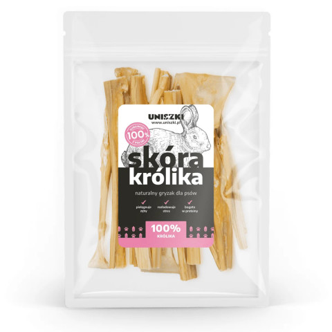 UNISZKI Králičí kůže - pochoutka pro psy - 100g - Fotogalerie 1