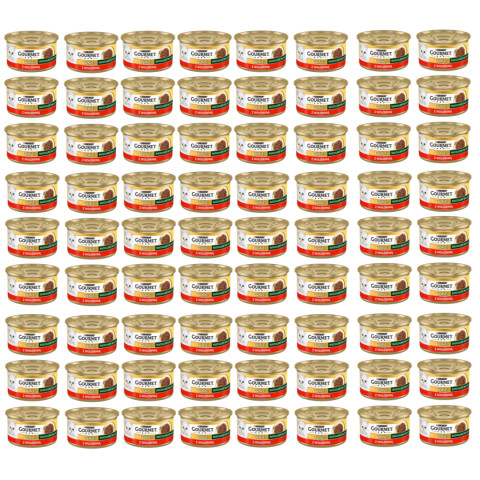 GOURMET GOLD Succulent Delights Hovězí - mokré krmivo pro kočky - 72x85g - Fotogalerie 1